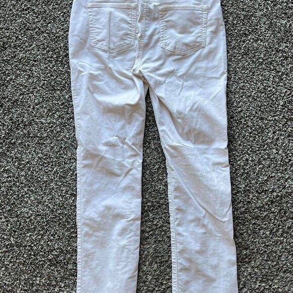 White Corduroy Lauren Ralph Lauren Straight Leg Pants, Womens Size 8 Pants - Picture 6 of 8